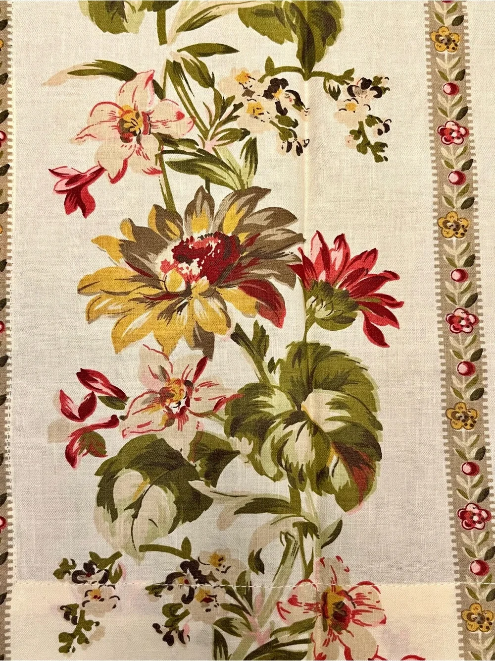 Williams Sonoma Napkins Set of 6 Floral Botanical Cottage Core French Country